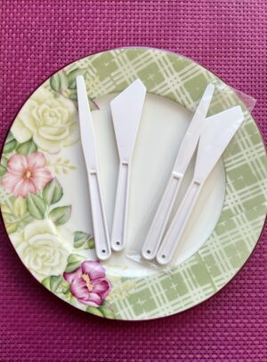 Plastic Palette Knife Set x 2