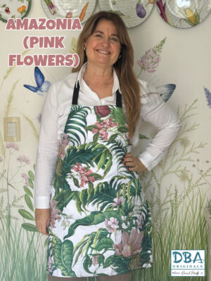 Amazonia Apron Pink Flowers